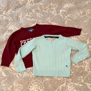 Andy & Evan Burgundy Prepster Sweater and H&M sweater